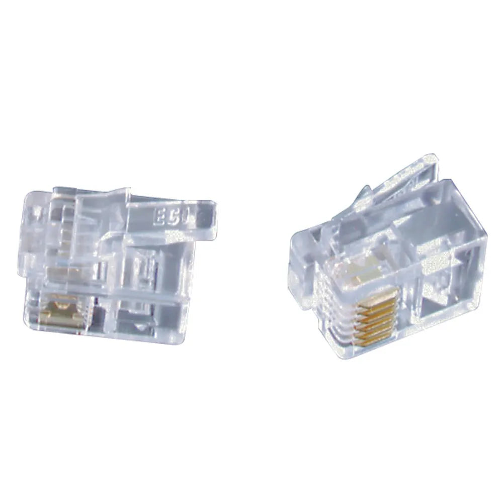 RJ12 Telephone plugs for Stranded Cable - Pack of 5 — Universal Electronics