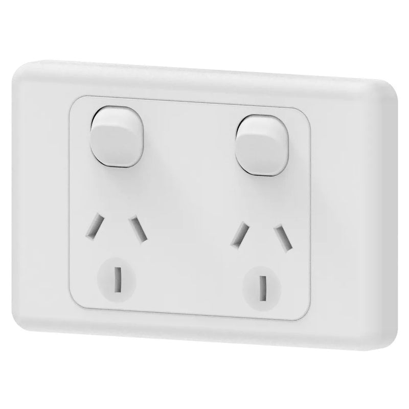 Mains 10A Double Powerpoints