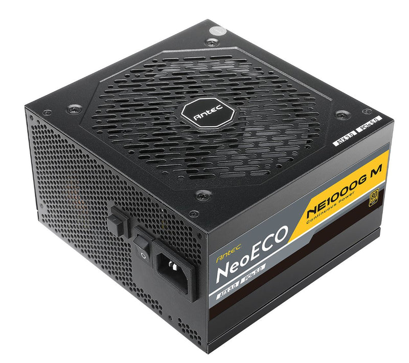 Antec NE 1000w 80+ Gold, Fully-Modular, ATX 3.0, PCI-E 5.0, 140mm Silent Fan, Japanese Caps, ATX Power Supply, PSU,10 Years