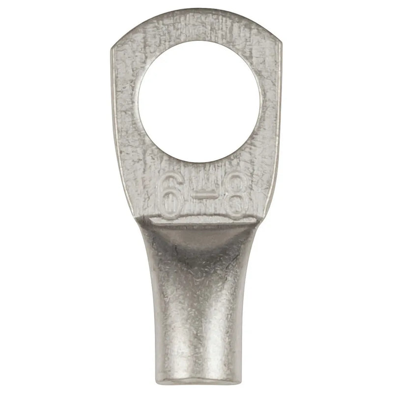 8mm Non-Insulated Eye Terminal 6mm2 12-10AWG Pack of 8