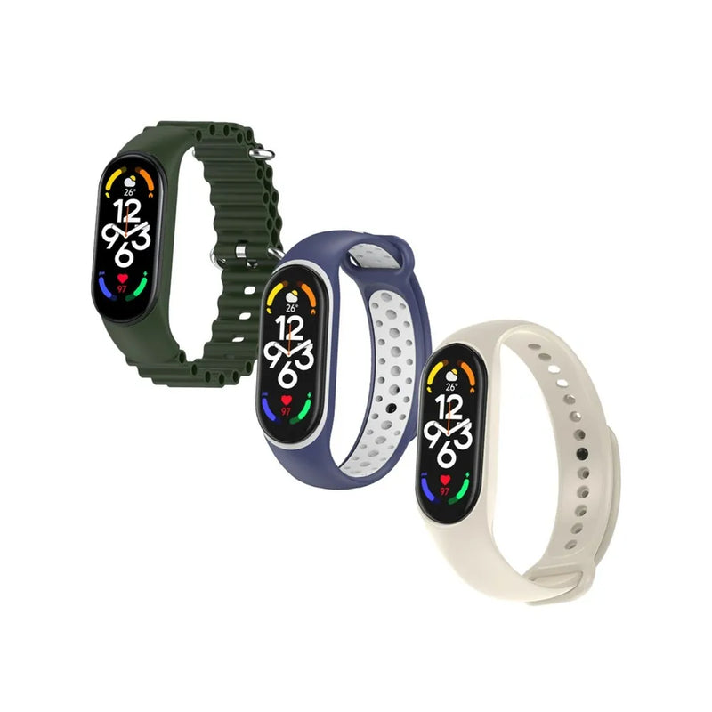 3 Pack of Silicone Straps to suit QC3113 Smart Band