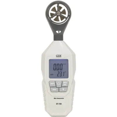 Hand-held Anemometer with Temperature