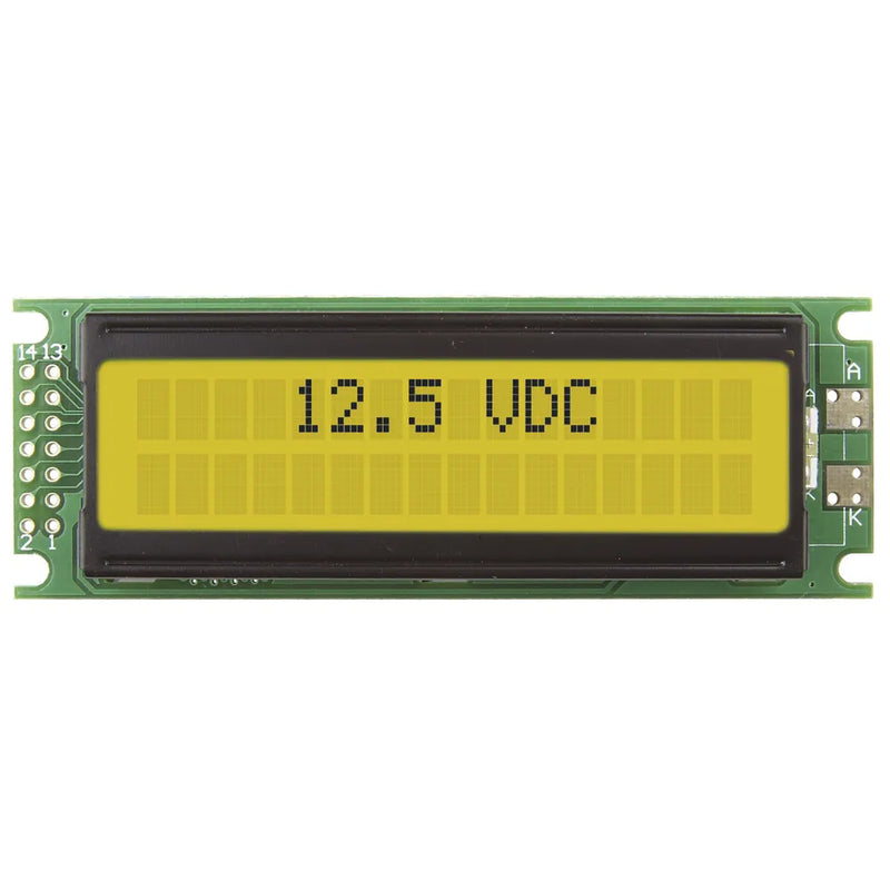 LCD Panel 2 Line 16 Character with Backlight - Wide Angle Viewing