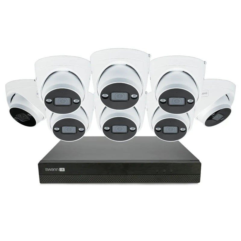 Swann 16Ch 4K NVR Kit 24/7 Recording with 8x4K Dome Spot Cams IP66 SWNVK-16ADVANX8D-AU