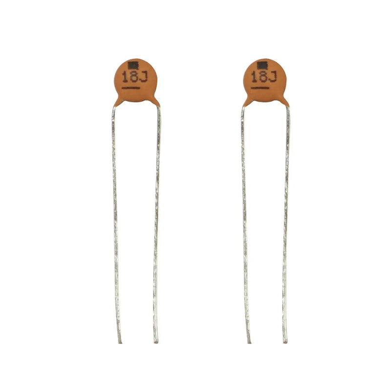 18pF 50VDC Ceramic Capacitors - Pack of 2
