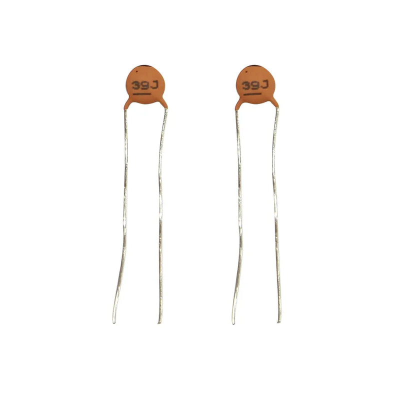 39pF 50VDC Ceramic Capacitors - Pack of 2