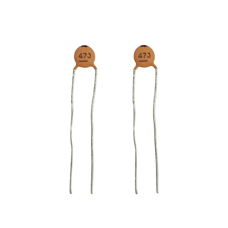 47pF 50VDC Ceramic Capacitors - Pack of 2