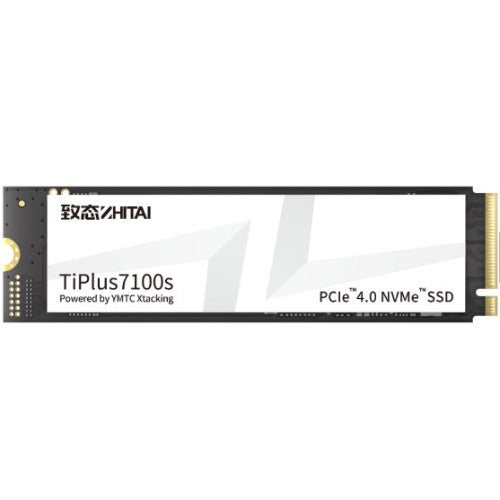YMTC ZhiTai TiPlus7100s SSD 1TB M.2 2280 YMTC Xtacking 4.0  TLC Chip PCle Gen 4 X 4.0 NVMe 4.0 7400MB/s 6900MB/s R/W 600 TBW 5Y