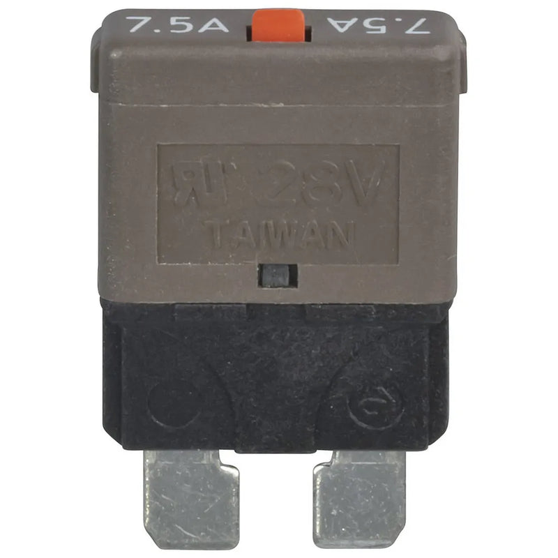 7.5A Manual Reset Standard Blade Circuit Breaker