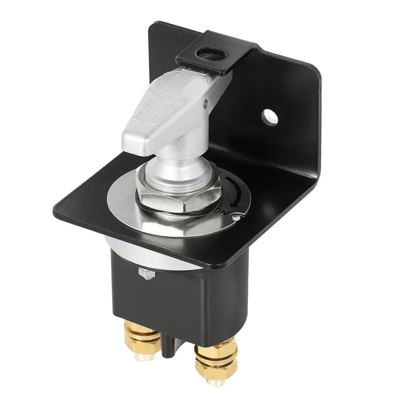 High Current Battery Isolator Switch with Lockout Plate