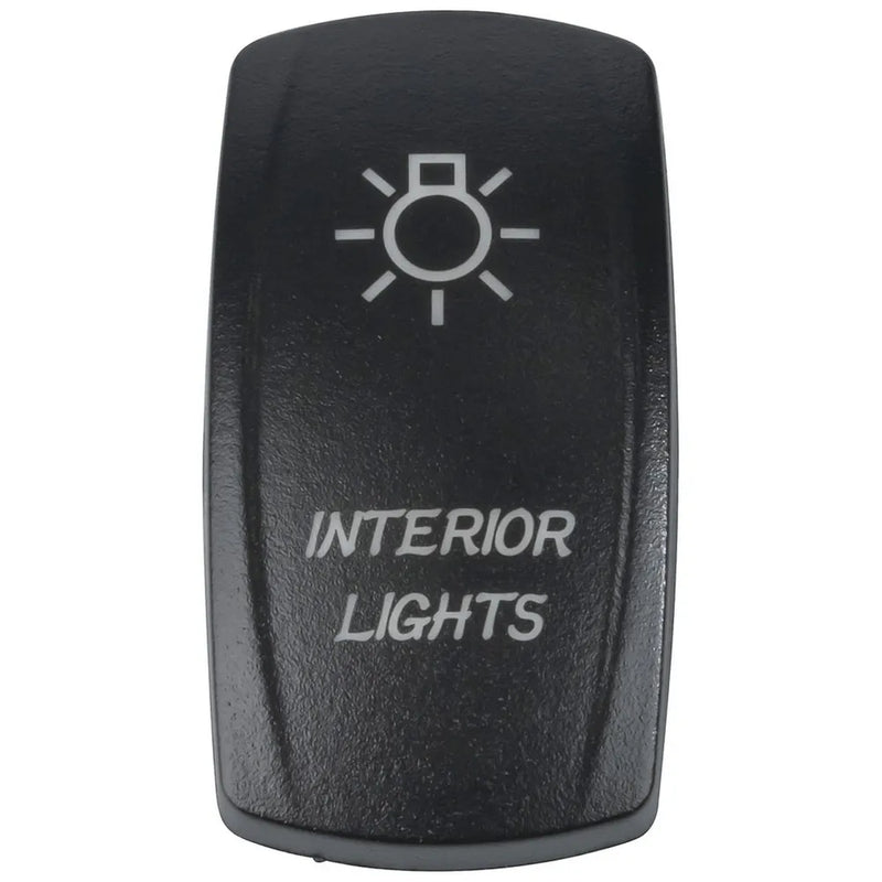 Laser Etched "Interior Light" Cover for Illuminated Rocker Switch