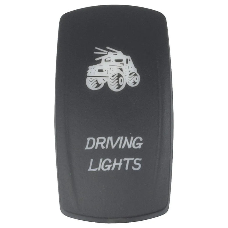 Laser Etched "Driving Lights" Cover for Illuminated Rocker Switch