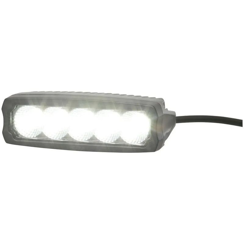 2250 Lumen Single Row LED Worklight, Flood Beam, Black