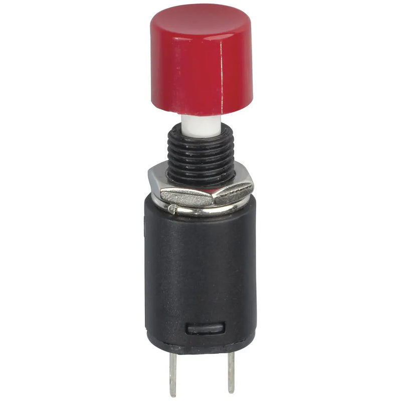 SPST Red Momentary Round Pushbutton