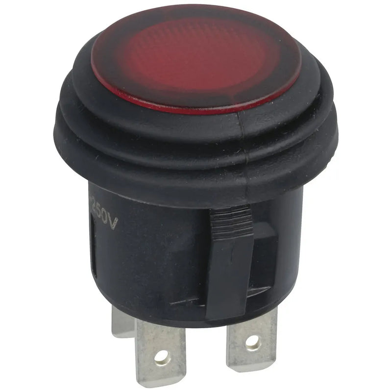 Pushbutton Switch 6A at 250VAC IP56 with Neon Illumination