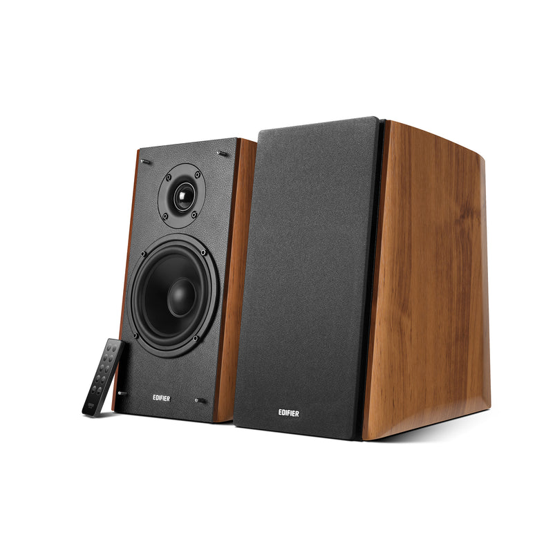 Edifier R2000DB WARMOAK Powered Bluetooth Bookshelf Speakers 25mm Eagle Eye tweeters High-gloss piano design Dual RCA Input