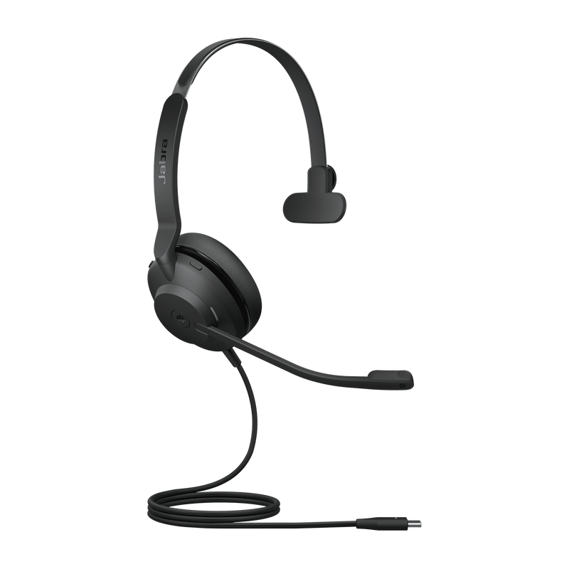 Jabra Evolve2 30 SE Wired USB-C MS Mono Headset, Lightweight & Durable, Noise Isolating Ear Cushions, 2-Mic Technology, 2Yr  , Plug-and-play