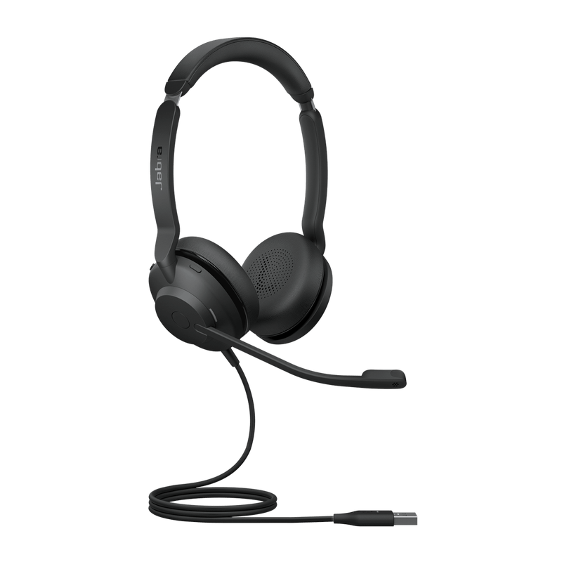 Jabra Evolve2 30 SE Wired USB-A UC Stereo Headset, Lightweight & Durable, Noise Isolating Ear Cushions, Plug-and-play, 2-Mic Technology, 2Yr