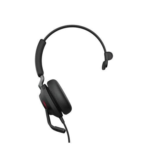 Jabra Evolve2 40 SE Wired USB-CA UC Mono Headset, 360° BusyLight, Noise Isolationg Ear Cushions, 2Yr   , Plug-and-play,3-Microphone Technology