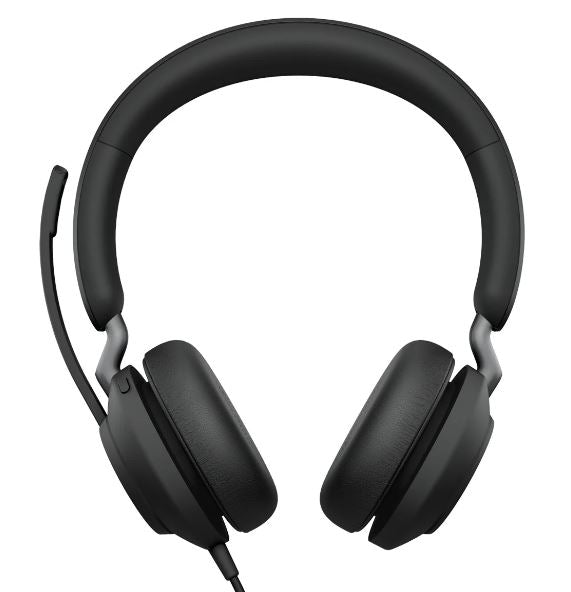 Jabra Evolve2 40 SE Wired-CA MS Stereo Headset, 360 BusyLight, Noise Isolationg Ear Cushions, 2Yr  , Plug-and-play, 3-Microphone