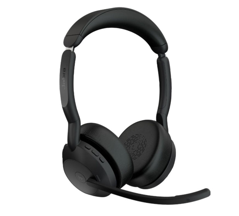 Jabra Evolve2 55 USB A Stereo Teams Active Noise Cancellation, Link 380 BluetoothÂ® Adapter ,30m Wireless Range, 18 Hours Battery Life