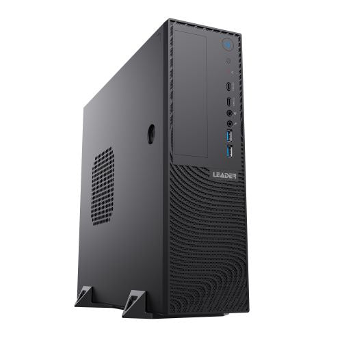 Leader Slim Corporate Desktop SS45-i5, Intel i5-14400T,16GB DDR5 RAM, 500GB M.2 NVMe SSD, 500W GOLD PSU, Win 11 Pro, 3 Years '4  Hour' Onsite