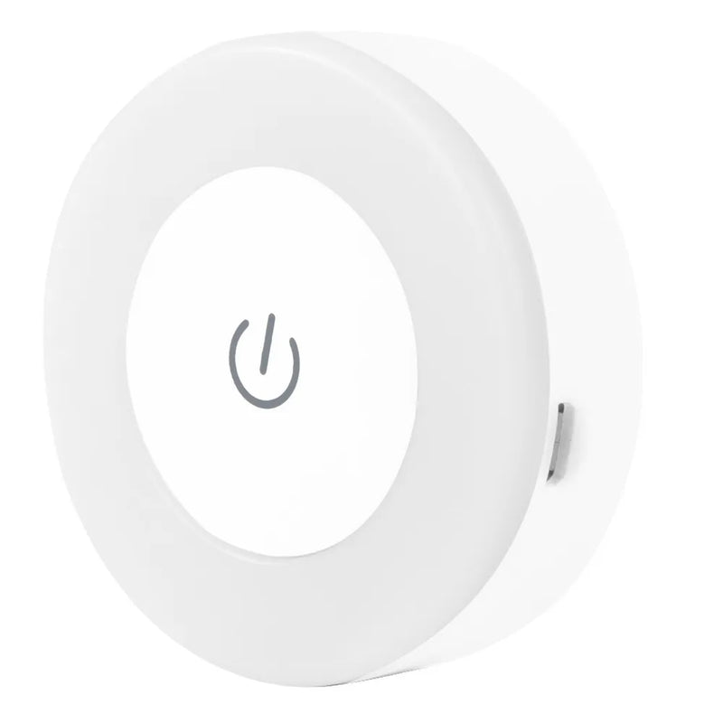 0.6 Watt 6CM Round Cabinet Light With Touch Control - 3 Colour Temp Cool, Natural, Warm White
