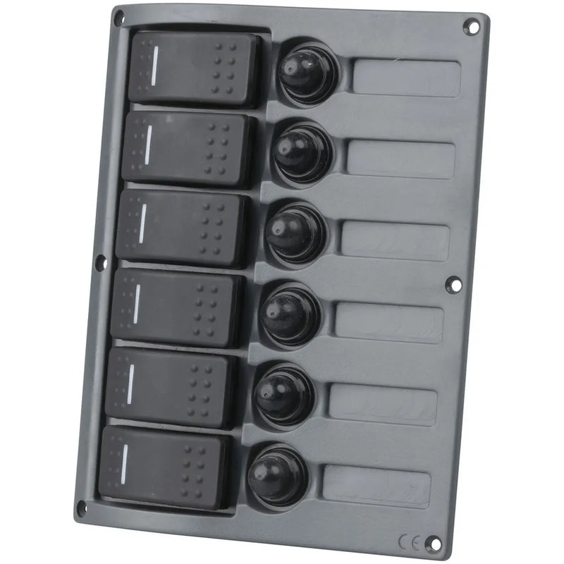 6 Way IP66 Marine Switch Panel