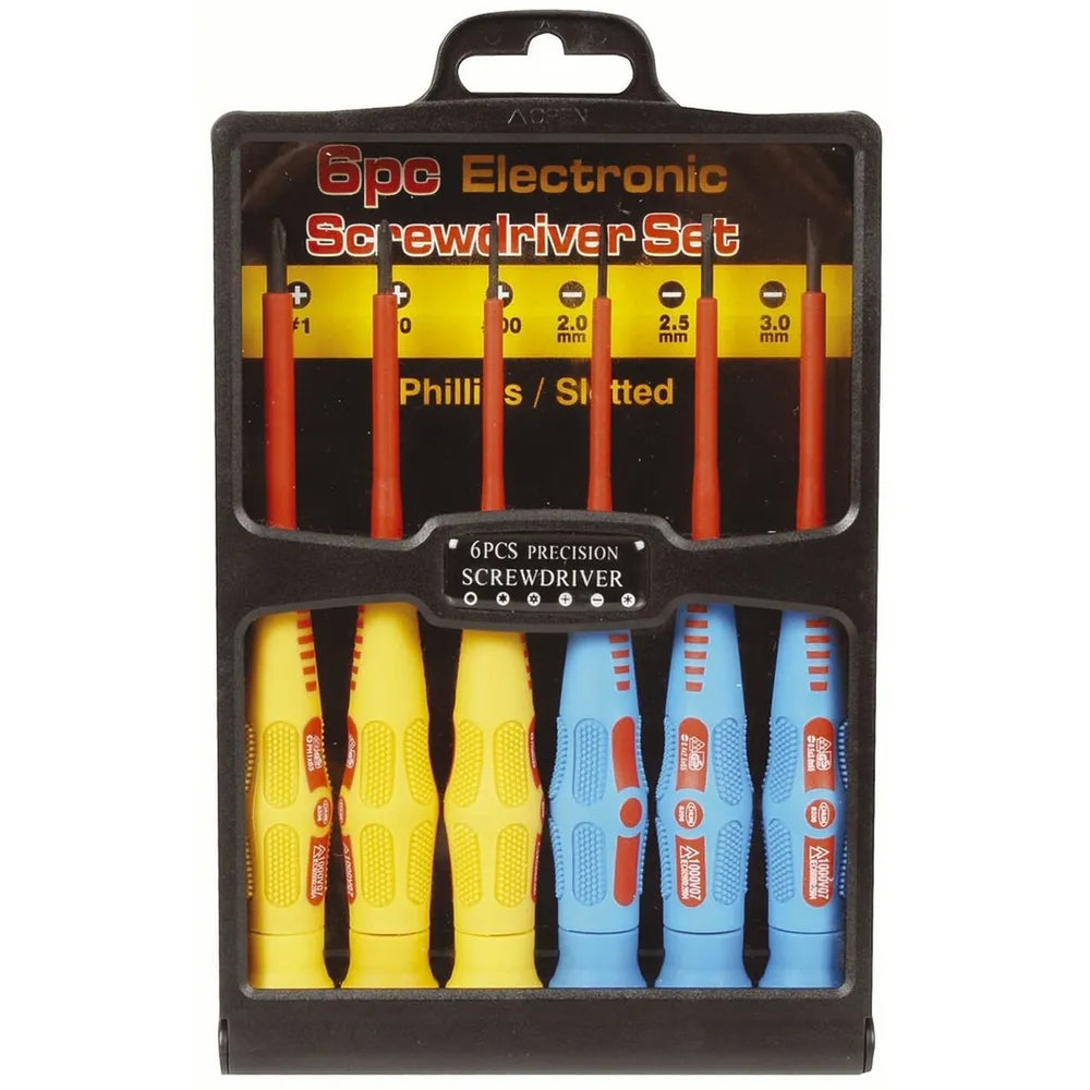 6 Piece Precision Insulated Screwdriver Set — Universal Electronics