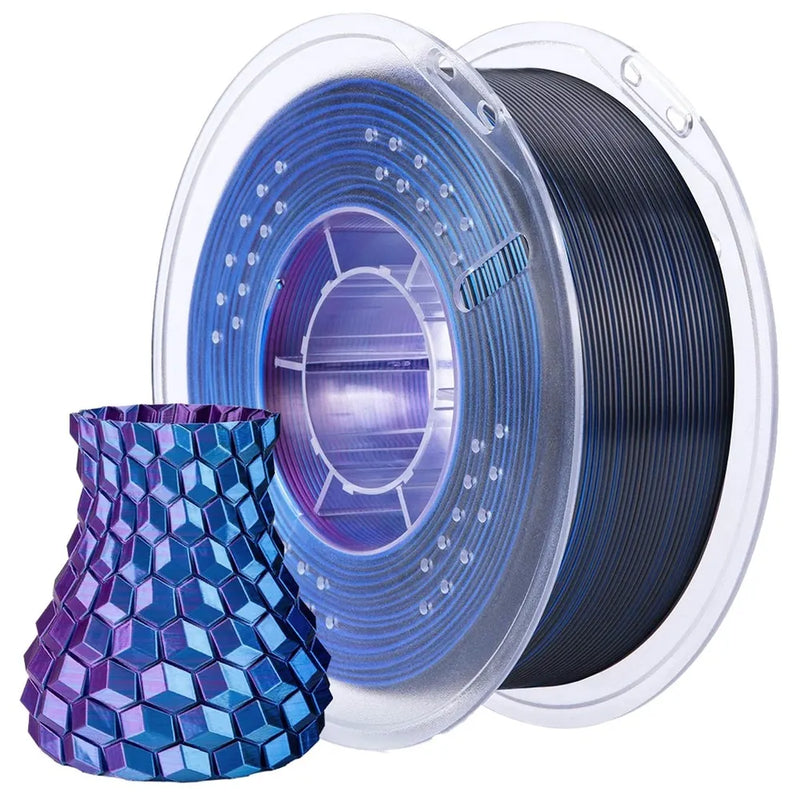 Elegoo Silk PLA filament Silk Blue Purple Black 1.75mm 1kg