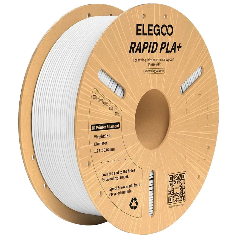 Elegoo Rapid PLA+ filament White 1.75mm 1kg