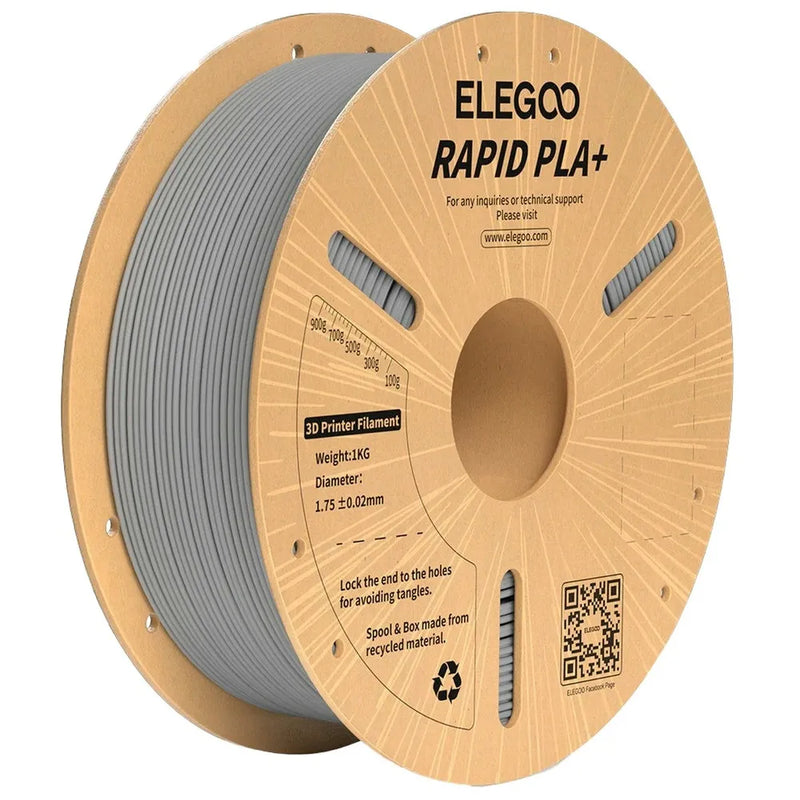 Elegoo Rapid PLA+ filament Grey 1.75mm 1kg