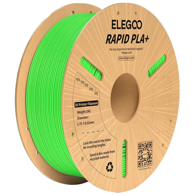 Elegoo Rapid PLA+ filament Green 1.75mm 1kg