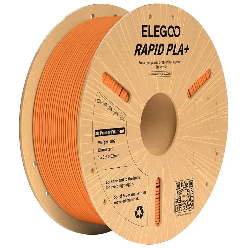 Elegoo Rapid PLA+ filament Orange 1.75mm 1kg