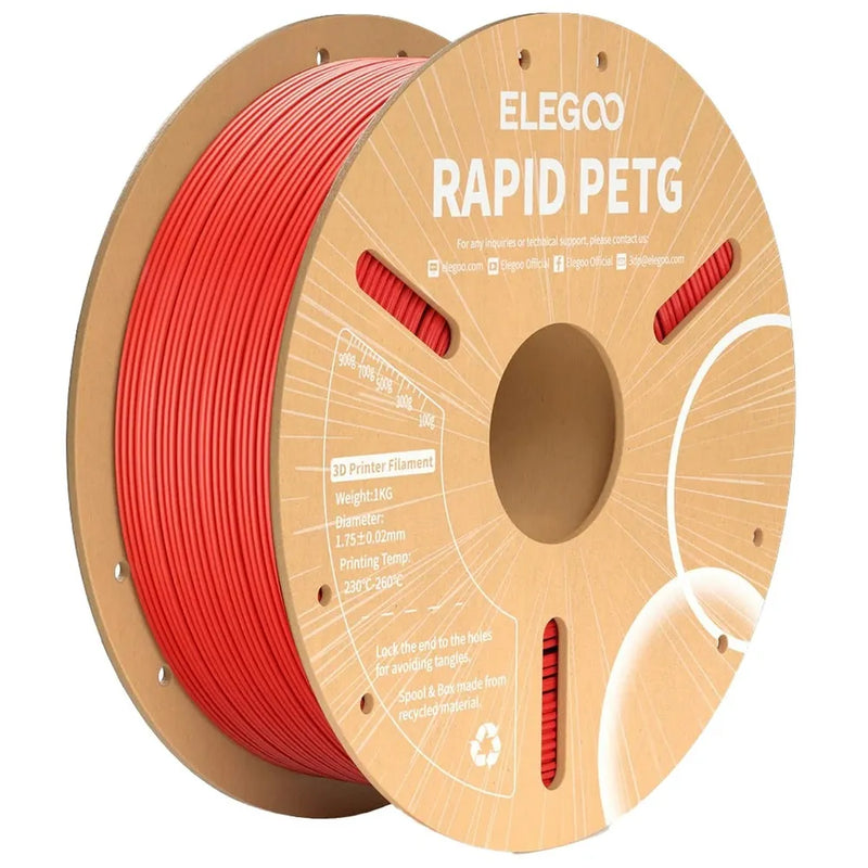 Elegoo Rapid PETG filament Red 1.75mm 1kg