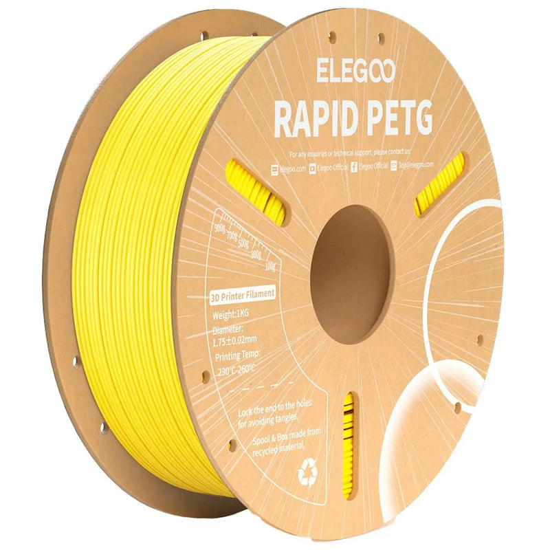 Elegoo Rapid PETG filament Yellow 1.75mm 1kg