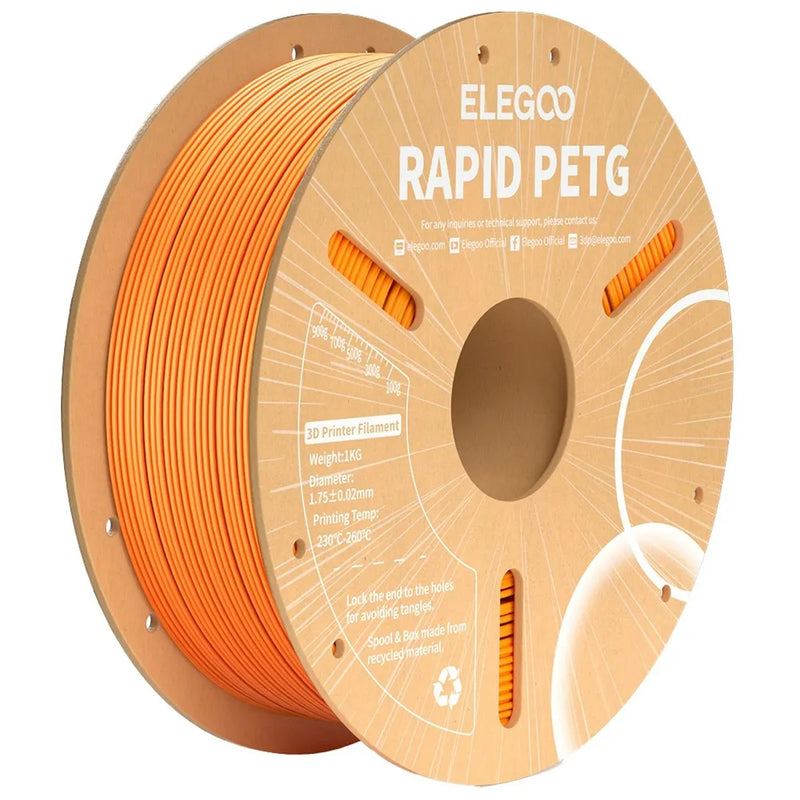 Elegoo Rapid PETG filament Orange 1.75mm 1kg