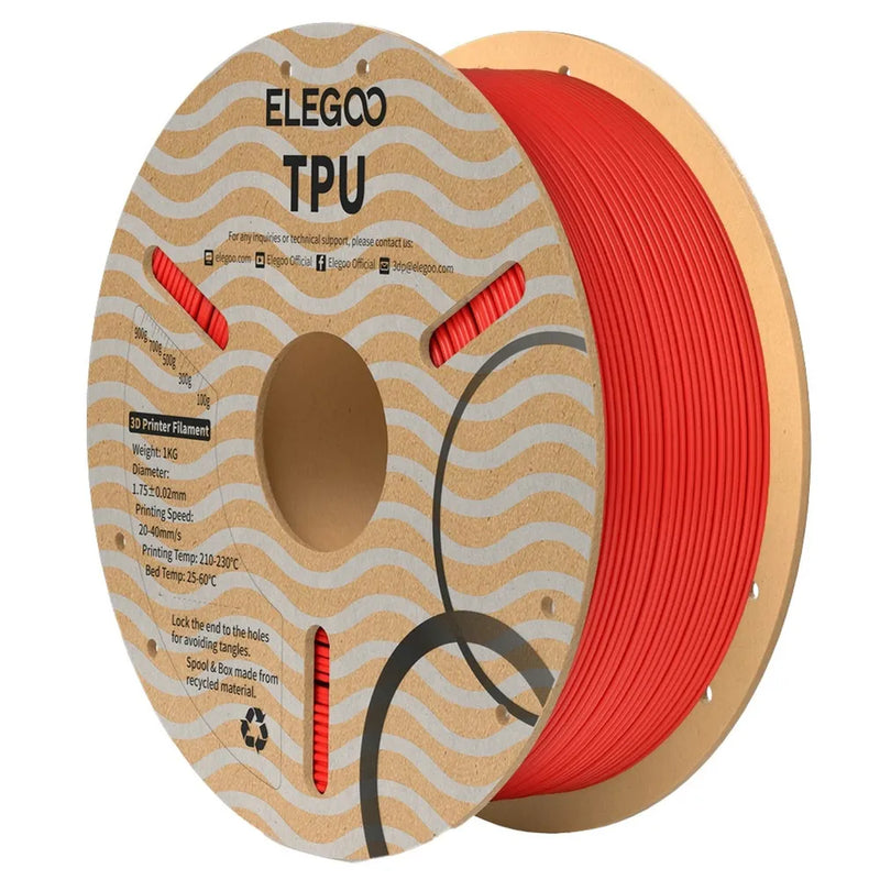 Elegoo TPU filament Red 1.75mm 1kg