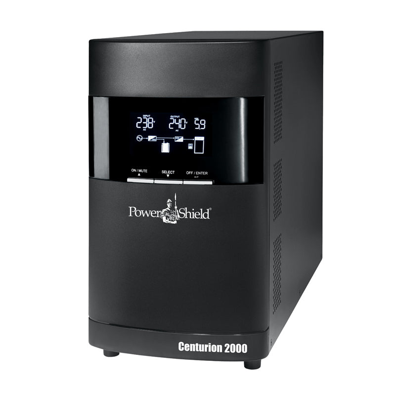 PowerShield Centurion Tower UPS 2000VA/1800W, 10A input, 4 AUS sockets, 10A, C13 x 2, 2-year
