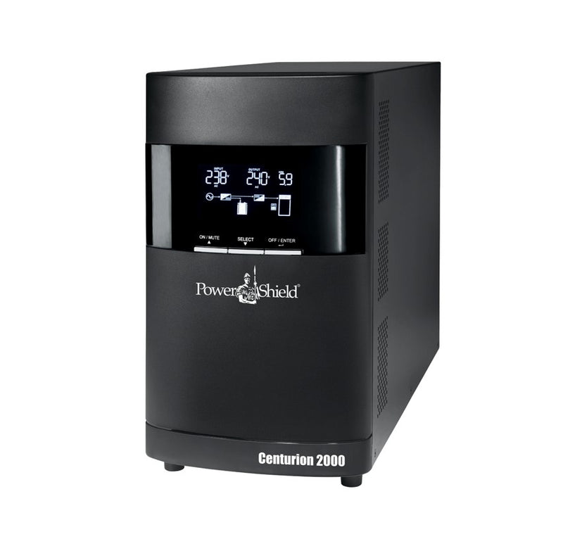 PowerShield Centurion Tower UPS 2000VA/2000W - 110V - Nema, reliable power backup for sensitive equipment, 2-year