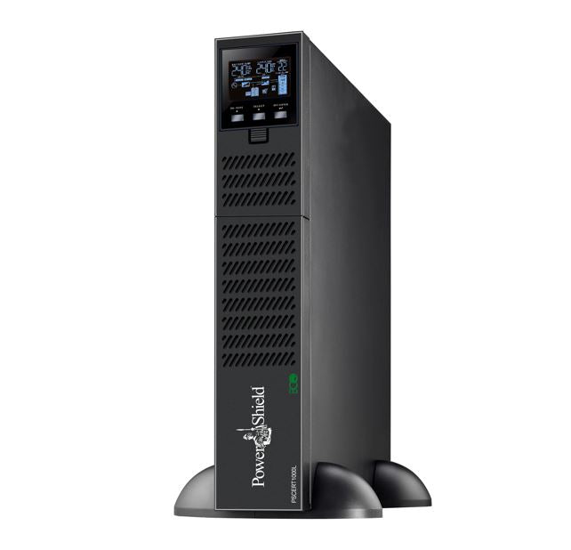 PowerShield Centurion RT 1000VA Long Run Model - 10 Amp, True On-Line Double Conversion Rack/Tower UPS, 3 AUS sockets, 10A, C13 x 5, 2-year