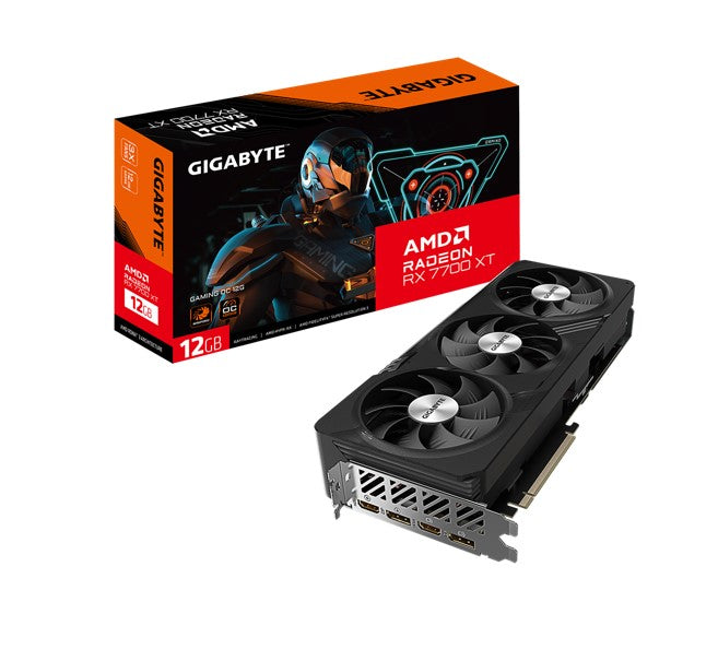 Gigabyte AMD Radeonâ„¢ RX 7700 XT GAMING OC 12G, 18 Gbps, GDDR6, 192 bit, PCI-E 4.0, 8 Pin*2, DisplayPort 2.1 *2 HDMI 2.1 *2