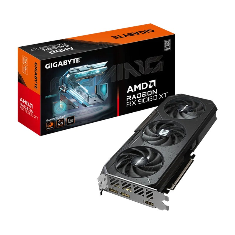 Gigabyte GV-R9060XTGAMING OC-8GD, Radeonâ„¢ RX 9060 XT, 8GB, GDDR6, PCI-E 5.0, ATX, HDMI 2.1b *2  (embargo)