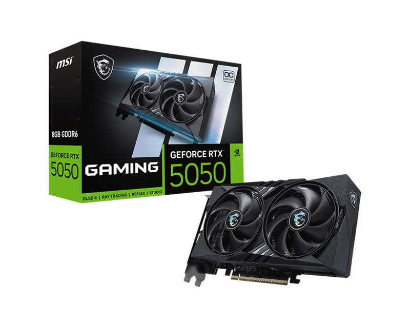 MSI nVidia GeForce RTX 5050 8G GAMING OC, Boost: 22632 MHz, CUDA 2560 Units, 8GB GDDR6, HDMIâ„¢ x 1 (embargo)