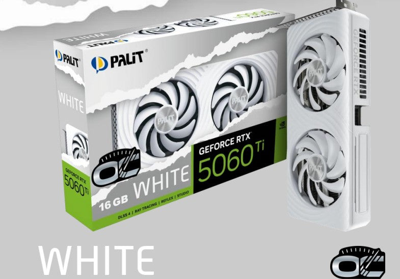 PALIT RTX5060Ti WHITE OC 16GB GDDR7 128bit 3-DP HDMI NE7506TU19T1-GB2061M