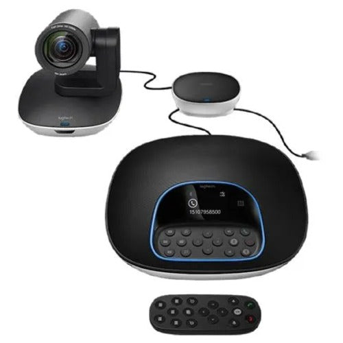 Logitech ConferenceCam GROUP, Full HD PTZ Cameral, 1080P,Crystalâ€‘Clear, Natural Audio, erfect for Large Rooms (14â€“20 participants)