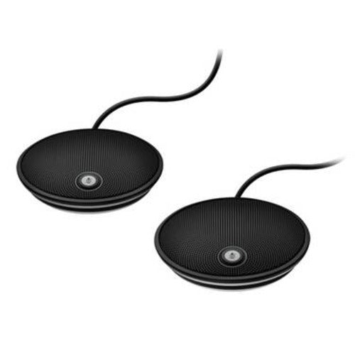 Logitech GROUP Expansion Microphones, 2Ã— Mics included, Plugâ€‘andâ€‘Play, Superior Audio,