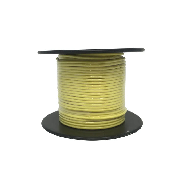 Yellow Light Duty Hook-up Wire - 25m Roll
