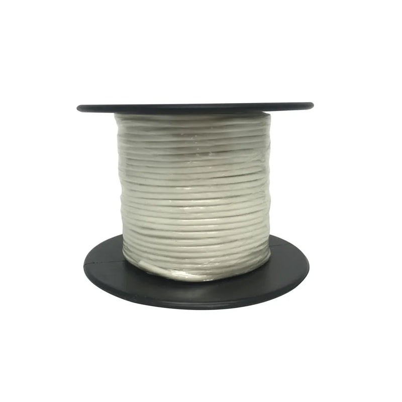 White Light Duty Hook-up Wire - 25m Roll