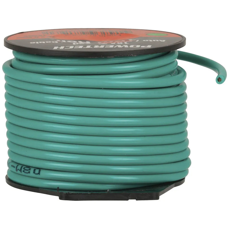 15A DC Power Cable 10m Roll - Green